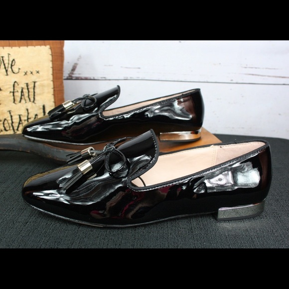 NWT- Zara black patent loafers! - Picture 2 of 6